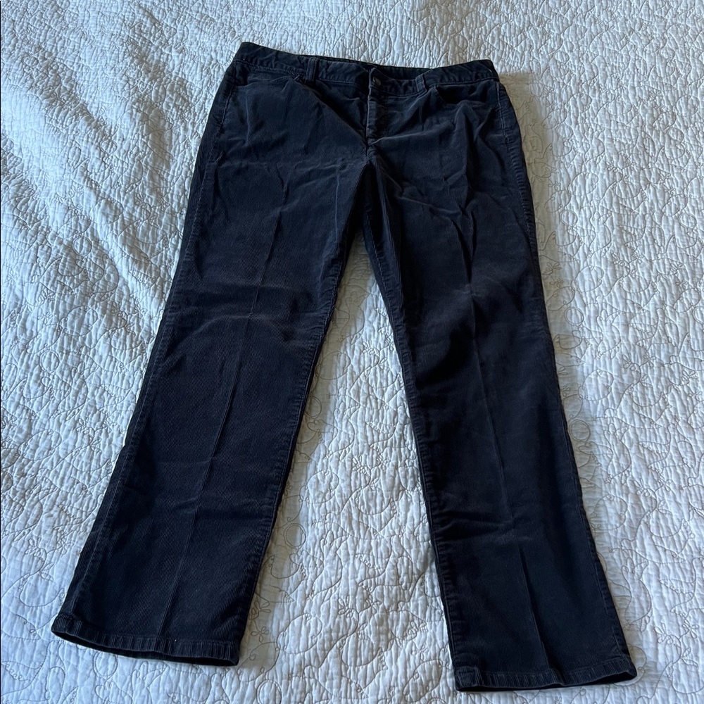 Talbots Women’s Dark Grey Corduroy Pants 14p